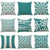 green pillow cases