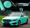 3 Lagen Gloss Tiffany Blue Vinyl Film Glanzende Auto Wrap Folie met luchtafgifte DIY Auto Sticker Wikkelgrootte 1.52x20 METER / ROLL