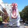 Stor uppblåsbar flodhästballong djurmodell luftblad flodhäst med stor mun för zoo -dekoration