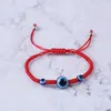 Handvävt armband lycklig armband kabbalah röd sträng tråd hamsa armband blå turkiska onda ögon charm smycken fatima vänskap armband