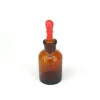 Suministros de laboratorio 30/60 / 125ml Botella de reactivo de vidrio Botella marrón Dropper Laboratorio químico de laboratorio de instrumentos consumibles