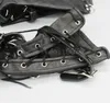 Bondage escravo mão braço pinter luvas pu couro restrição algemas armbinder cinto cinta A56