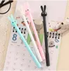 Wholesales HOT sales Free shipping 4pcs Cute Rabbit Gel Ink Point Pen Ballpoint Creative Stationery Student