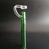 Tubo de vidro de 10 cm com placa pirex colorido queimador de óleo tubo de 2 mm de espessura prego para água bongs rig