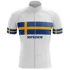 2024 İsveç bisiklet forması seti Summer Mountain Bike Giyim Pro Bisiklet Bisiklet Jersey Sportswear Suit Maillot Ropa Ciclismo