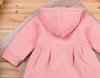 Девочка Пальто Чистый Розовый Теплый Зимний Дети Вершина Мода Детская Одежда Оптовая розничная DS6