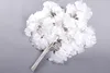 Nouveau blanc accessoires de mariage route fleur scène fond décoration fleur blanc artificiel ginkgo biloba feuilles blanches SN2014