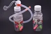 cheap mini protable travel plastic Mini drink bottle Bong Water pipe oil Rigs water pipe for smoking