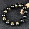 8 MM Natural Stone Golden Obsidian Bracelet Round Aventurine Beads