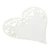 50 st hjärta blommig vinglasplats kort placera kort laser snitt för bröllopsfest dekoration diy bröllop bord dekoration6050526