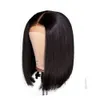 9a Brazlian Human Hair Short Bob Ear to Ear Lace Lace Frontal Wigs 13x4 Straight spetsstängning Wig 150% densitet219w