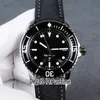 Nuovo Fifty Fathoms 50 Fathoms Barakuda 5015-11C30-52A Miyota 8215 Orologio automatico da uomo in acciaio PVD quadrante nero in pelle di nylon Puretime E13B2