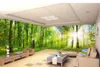 Bakgrund för väggar 3d bakgrundsbilder för vardagsrum fantasi skog bakgrundsbilder naturliga landskap TV bakgrundsvägg