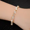 3A zircon women's bracelet stainless steel crystal elegant temperament birthday holiday gift bracelet