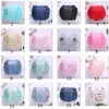 Women cometic bag big capacity sdrawstring make up bag travel pouch women sundries storage bags without logo Korea trend 10 Colors