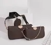 Novas bolsas de ombro conjunto de três peças bolsas clássicas femininas bolsa de couro bolsa mensageiro feminina bolsa cross body bolsa feminina