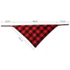 Cane Triangolo Bandane Regolabile Pet Dog Cat Collo Sciarpa Cravatta Papillon Cravatta Collare Bandana Fazzoletto da collo Accessori per cani Sciarpa a quadri