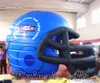 カスタマイズされた膨脹可能なラグビーフットボールヘルメットトンネル5mの高さは広告ショーのためのクラブの入り口通路を爆破する