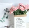 50pcs Gratis frakt Dia 7.5cm Partihandel Charmiga Konstgjorda Bröllopsbuketter Vårrosa Blommor Blommor Bröllop Hem Hotell Skrivbord Dekoration