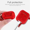 Pour Airpods Cas Silicone Souple Ultra mince protecteur couverture Earpod Cas Anti-goutte avec crochet boîte de détail