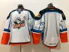 2019 San Diego Gulls Blue Road branco costurado em branco duplo costurado alta quanlity frete grátis preto branco camisas de hóquei