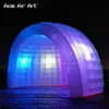 Giant Colorful Led Bulb Lighting Changing Half Dome Tent Inflatable Shell Dj/Bar Tent For Yard Party