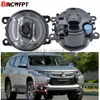 2 adet / çift Araba Styling Yuvarlak Tampon Halojen lambalar 55 W Mitsubishi Pajero Spor Montero Spor Nativa Prajero Dakar Için LED Sis Işık H11