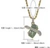 ICED OUT CZ BLING FLYING DOLLAR BILL PENDANT NECKLACE MENS Micro Pave Cubic Zirconia Simulated Diamonds GIFTTS Necklace