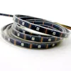 5M 30LEDs/m APA107 Smart RGB LED Strip Waterproof Pixel Flexible Tape Light Addressable Christmas 5V Programmable BLACK PCB Waterproof IP67