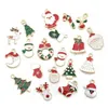 Adornos colgantes de Navidad, adornos colgantes de aleación de Navidad, conjunto de decoración de moda de Año Nuevo para árbol de Navidad yq 00287