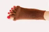 1 par de meias separadoras do Fivetoed Hallux Valgus Corrector Capsule Capsule Cuidado de Cuidado de Pé Correção Ortopédica Meias