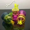 Smoking Pipes bongs Manufacture Hand-blown hookah Multiple colored shaped glass water pipe kettles with ultra quiet sound