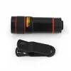 12x Telefoon Camera Lens Monoculaire Telescoop Lange Focus Lens 0.45x Groothoek Macro-lens Universeel voor mobiele telefoons Mobiele telefoons