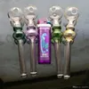 Wholesale glass water hyacinth straight pipe, boiler glass burner, free shipping