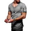Moomphya Zipper Sleeve Slim Fit Men Raw Edge Camisetas Hombre Hip Hop Steetwear Tops Tee Shirt Homme T-shirt MX190710