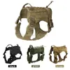 K9 Tactical Training Dog Apparel Vest Harness Military Adjustable Molle Nylon Large Dog Patrol Equipment