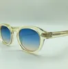 WholeSPEIKE Occhiali da sole stile Lemtosh Johnny Depp personalizzati di alta qualità Occhiali da sole rotondi vintage di alta qualità Lenti marrone blu 7565944