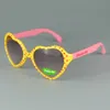 Kids Sunglasses Heart Shape Frame With Star Printing Children Sun Glasses Colors Match UV400 Protection 20pcs/lot