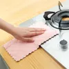 Oil-proof Dish Cloth Bamboo Coral velvet Dish Towel Magic Kitchen Cleaning Wipe Rag Home Dining room Clean Towels dishcloth #031