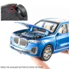 124 BM X7 coche en miniatura de aleación Diecasts juguetes vehículos multicolor simulación luz sonido tirar hacia atrás 6 puertas abiertas regalo para niños 8969211