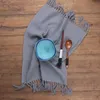 5pcs cloth of napkin of boreal europe brush cup cloth tea towel western eat mat is bibulous do not drop wool cloth art tassel napkin hous