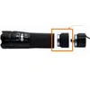 Black Extenlight Rube Ruber Adapter Fairlight Extender dla latarki 18650 Q3 Q5 Cree przedłuża