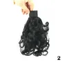 Shuowen Dalga Sentetik Exentions Ponytails 11 inç 10 Renkler Simülasyon İnsan Saç At Kuyruğu Paketleri G660229