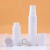 5ml 10ML 15ML Mini bouteilles de pulvérisation sans air en plastique rechargeables blanches-Portable minuscule cosmétique maquillage pulvérisateur d'eau parfum Spary atomiseur titulaire