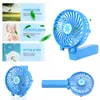 Taşınabilir USB Mini Fan Pil Şarj Edilebilir Katlanabilir Kolu Soğutucu Soğutma Fanları Açık Spor Seyahat için Soğutucu