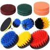 Freeshipping All Purpose Power Scrubber Cleaning Kit Drill Brush Attachments Set Including Scrub Pads & Sponge for Grout Tiles Sinks Ba