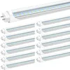 Stock da 12 pezzi negli Stati Uniti 4ft 24W Led T8 Tubi Luci 4 piedi 1,2m G13 Tubi Led Doppie file Alta luminosità AC 110-277V