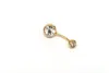 Nieuwe 316L Chirurgische stalen navel ringen Crystal Rhinestone Belly Button Navel Bar Ring Body Sieraden Piercing WCW711