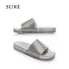 2019 diamond slippers fashion casual word drag autumn and winter non-slip sandals women's rhinestone discount senior shiny slippers in stock