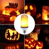 Kreatywny Efekt Płomień Żarówki LED 3 Tryby + Czujnik grawitacyjny Światła Płomień 85-265V E27 LED MIGRAZY LAMPY